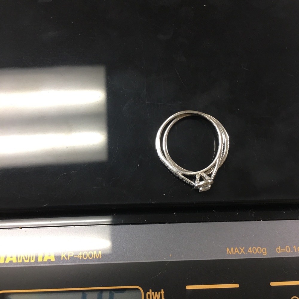 14K bridal set round diamonds 0.75 ct w - Picture 5 of 5